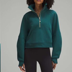 lululemon athletica Forest Green Quarter-Zip Sweatshirt